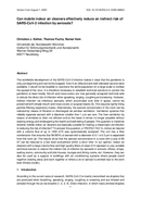 BV studija uređaja za prečišćavanje vazduha u sobi (INT)