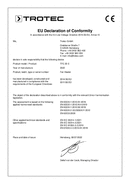 Izjava o usaglašenosti kalorifer TFC 20 E (INT)