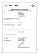 Izjava o usaglašenosti merni uređaj vlage drveta i gradnje T510 (INT)