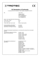 Izjava o usaglašenosti Merni uređaj vlažnosti BM12 (INT)