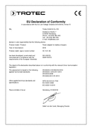 Izjava o usaglašenosti Напајање за пуњач батерија VC 10 E (INT)