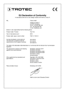 Izjava o usaglašenosti podni ventilator TVM 11 / TVM 12 (INT)