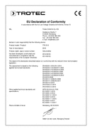 Izjava o usklađenosti sušač vazduha TTK 25 E (INT)