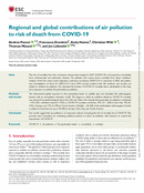 Wissenschaftliche Arbeit „Regional and global contributions of air pollution to risk of death from COVID-19“ Oktober 2020, Leopoldina – University of Oxford 